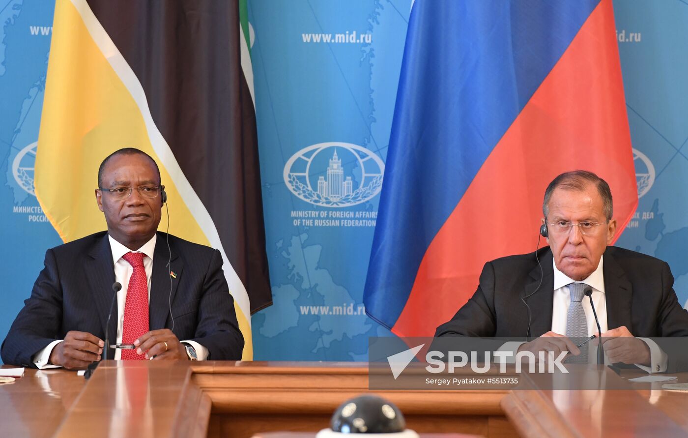 Russian Foreign Minister Lavrov meets with his Mozambique counterpart Pacheco