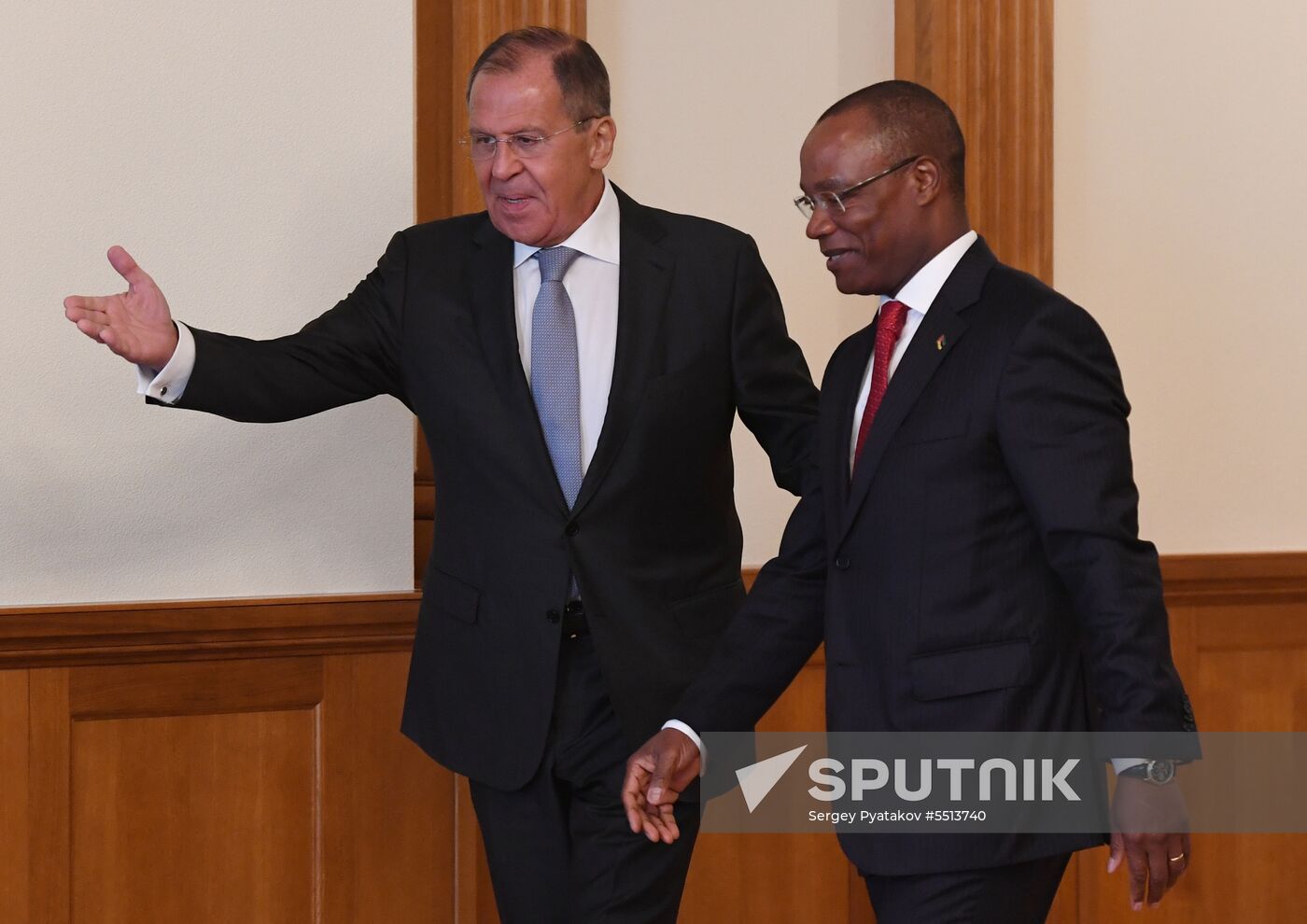 Russian Foreign Minister Lavrov meets with his Mozambique counterpart Pacheco