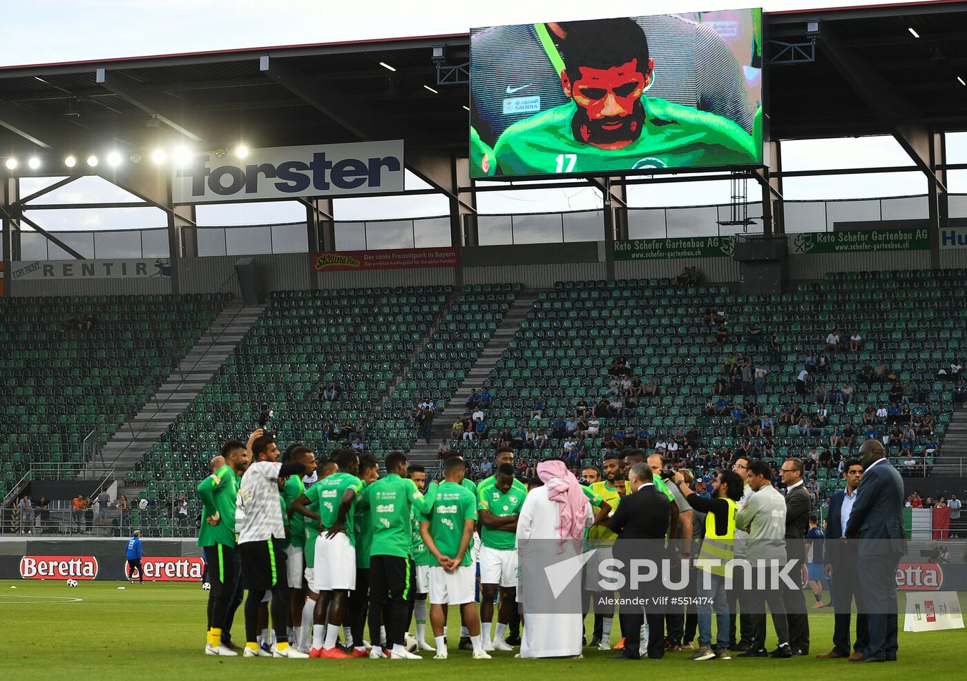 Football. Friendly match. Italy vs. Saudi Arabia