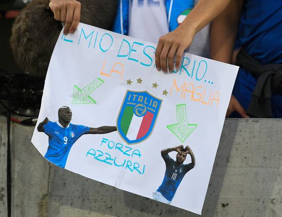Football. Friendly match. Italy vs. Saudi Arabia
