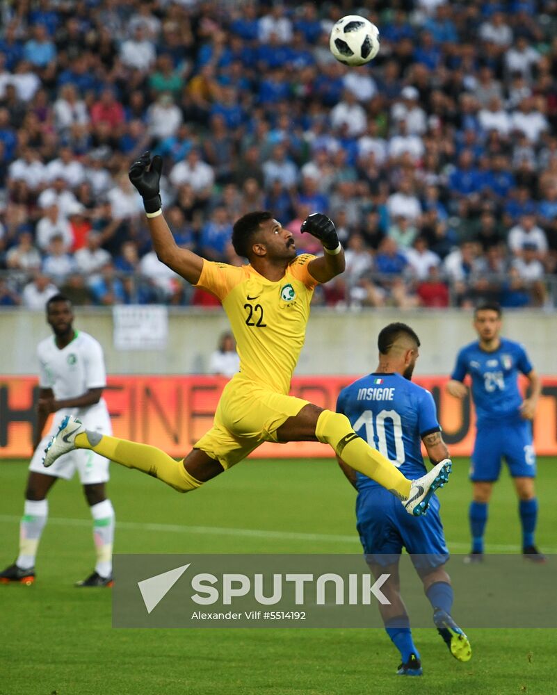 Football. Friendly match. Italy vs. Saudi Arabia