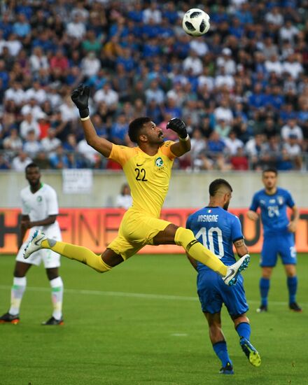 Football. Friendly match. Italy vs. Saudi Arabia