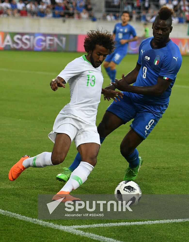 Football. Friendly match. Italy vs. Saudi Arabia
