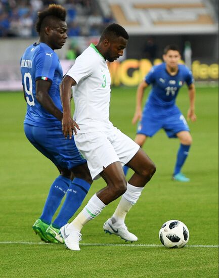 Football. Friendly match. Italy vs. Saudi Arabia