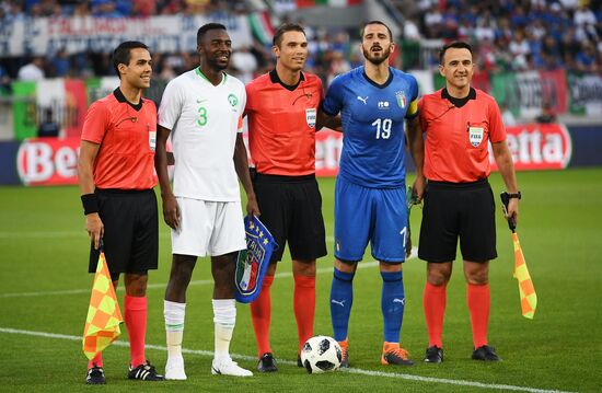 Football. Friendly match. Italy vs. Saudi Arabia