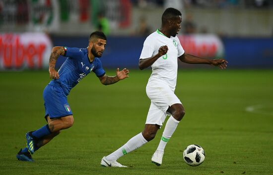 Football. Friendly match. Italy vs. Saudi Arabia