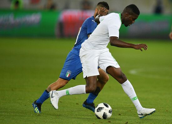 Football. Friendly match. Italy vs. Saudi Arabia