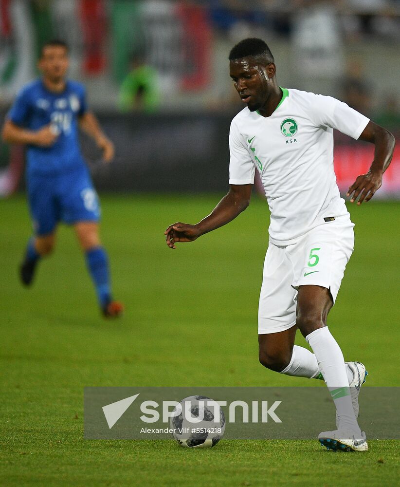 Football. Friendly match. Italy vs. Saudi Arabia