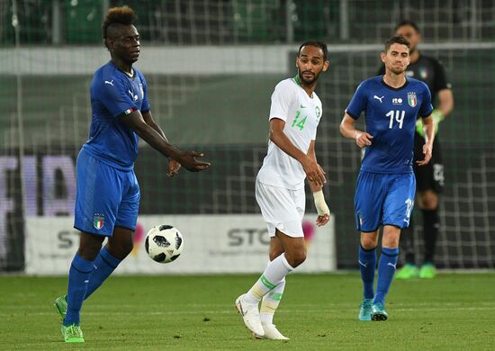 Football. Friendly match. Italy vs. Saudi Arabia