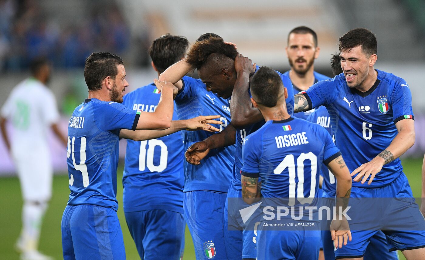 Football. Friendly match. Italy vs. Saudi Arabia