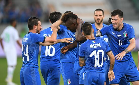 Football. Friendly match. Italy vs. Saudi Arabia