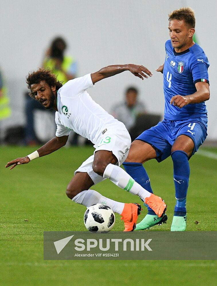 Football. Friendly match. Italy vs. Saudi Arabia