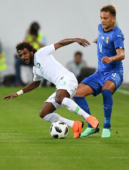 Football. Friendly match. Italy vs. Saudi Arabia