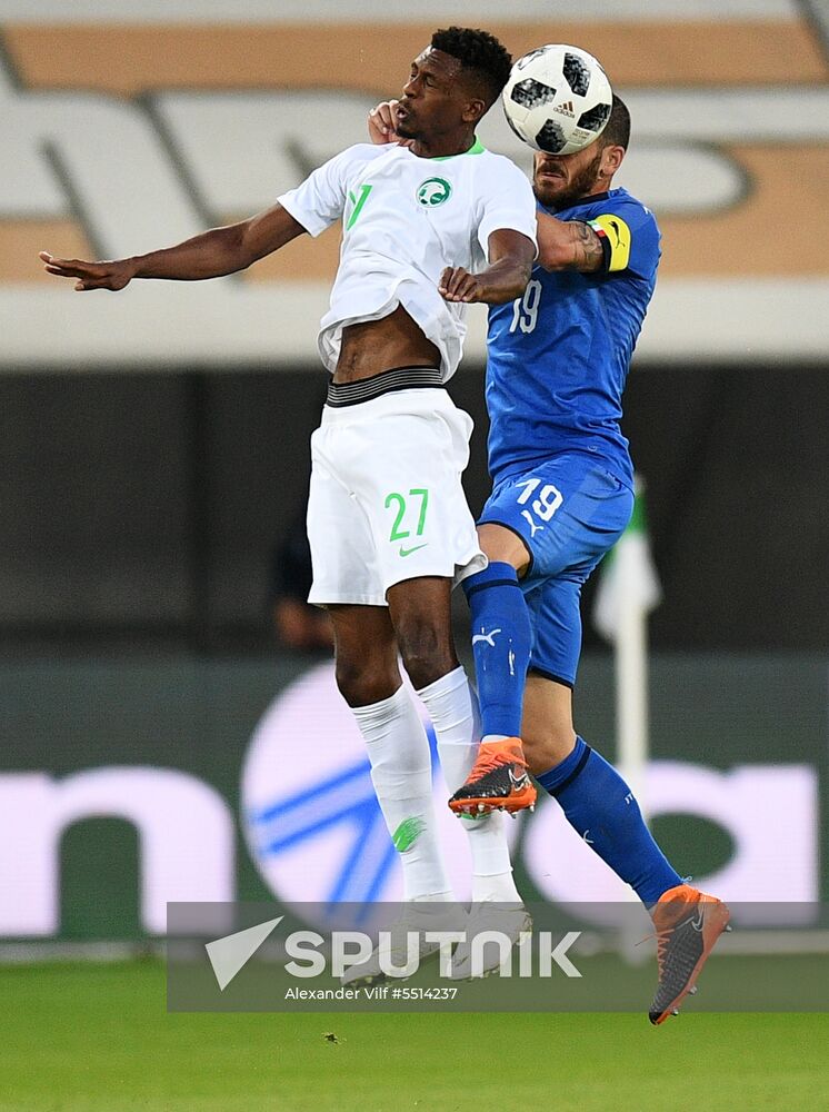 Football. Friendly match. Italy vs. Saudi Arabia