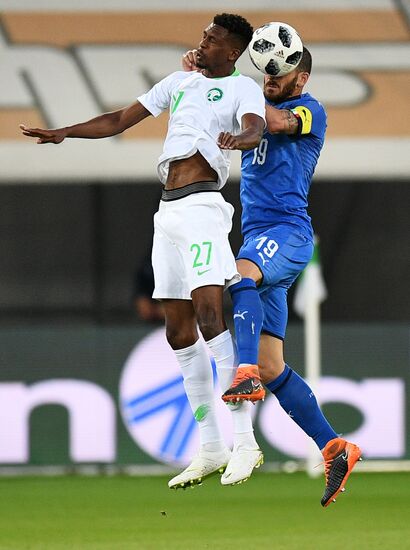 Football. Friendly match. Italy vs. Saudi Arabia