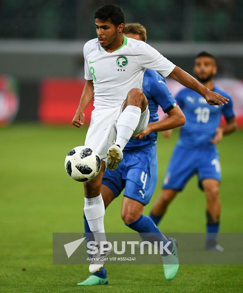Football. Friendly match. Italy vs. Saudi Arabia