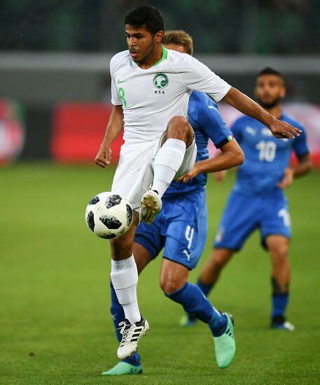 Football. Friendly match. Italy vs. Saudi Arabia