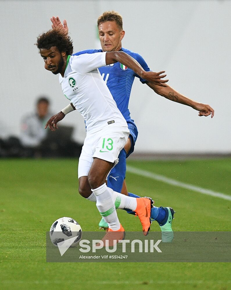 Football. Friendly match. Italy vs. Saudi Arabia