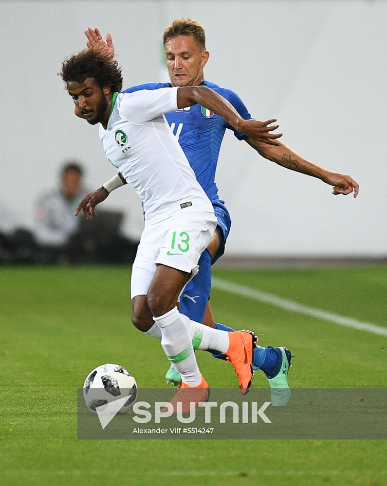 Football. Friendly match. Italy vs. Saudi Arabia