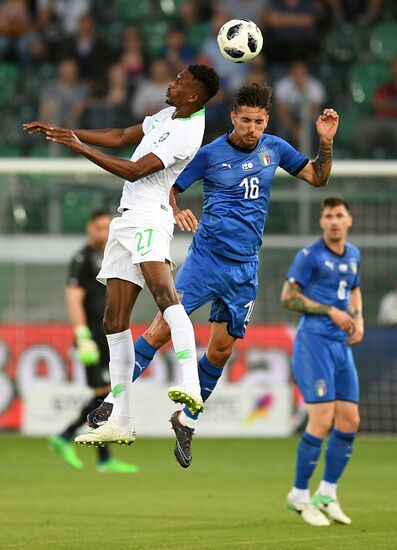 Football. Friendly match. Italy vs. Saudi Arabia