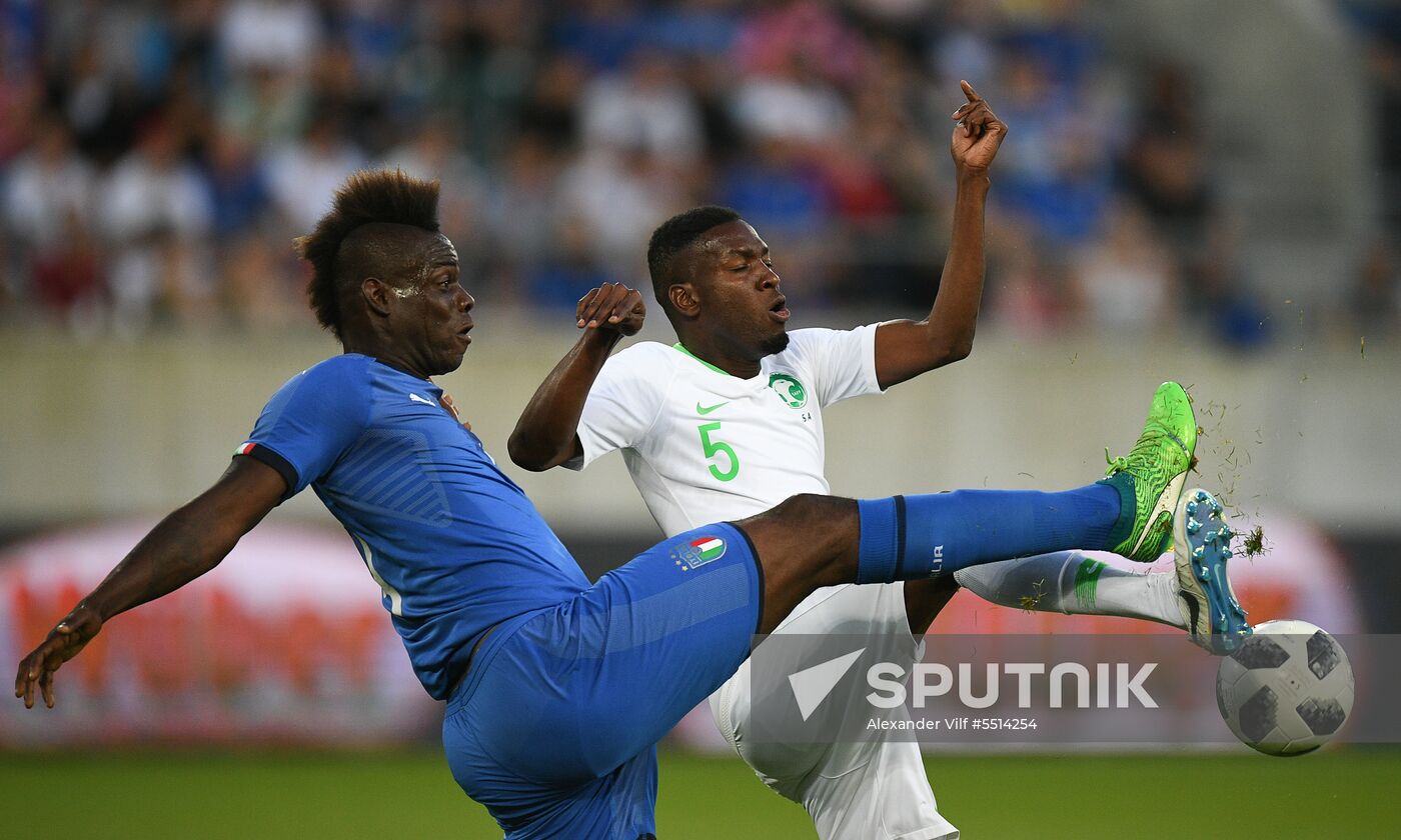 Football. Friendly match. Italy vs. Saudi Arabia