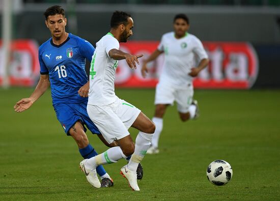 Football. Friendly match. Italy vs. Saudi Arabia