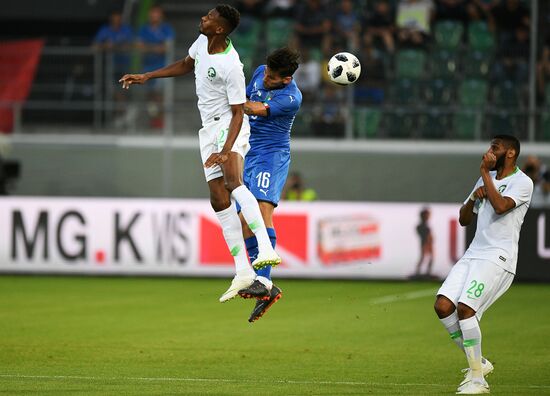 Football. Friendly match. Italy vs. Saudi Arabia
