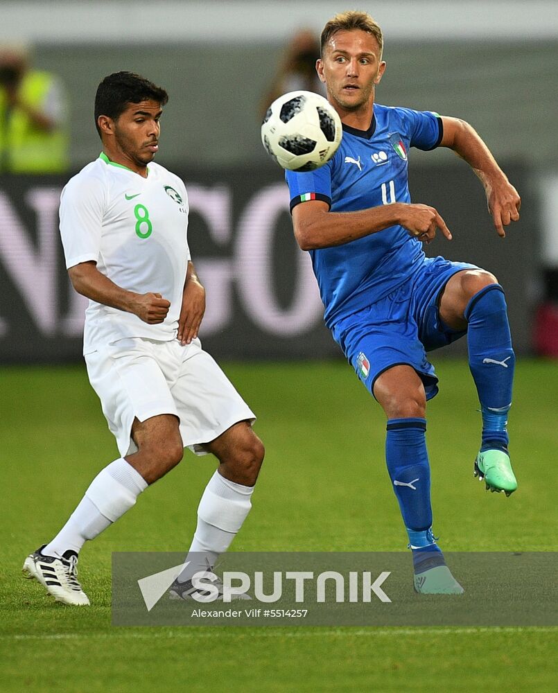 Football. Friendly match. Italy vs. Saudi Arabia