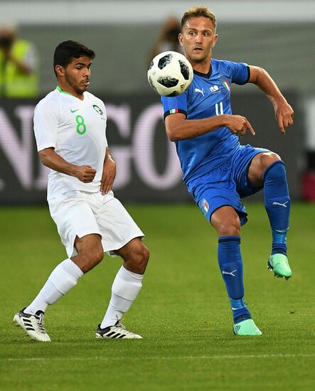 Football. Friendly match. Italy vs. Saudi Arabia