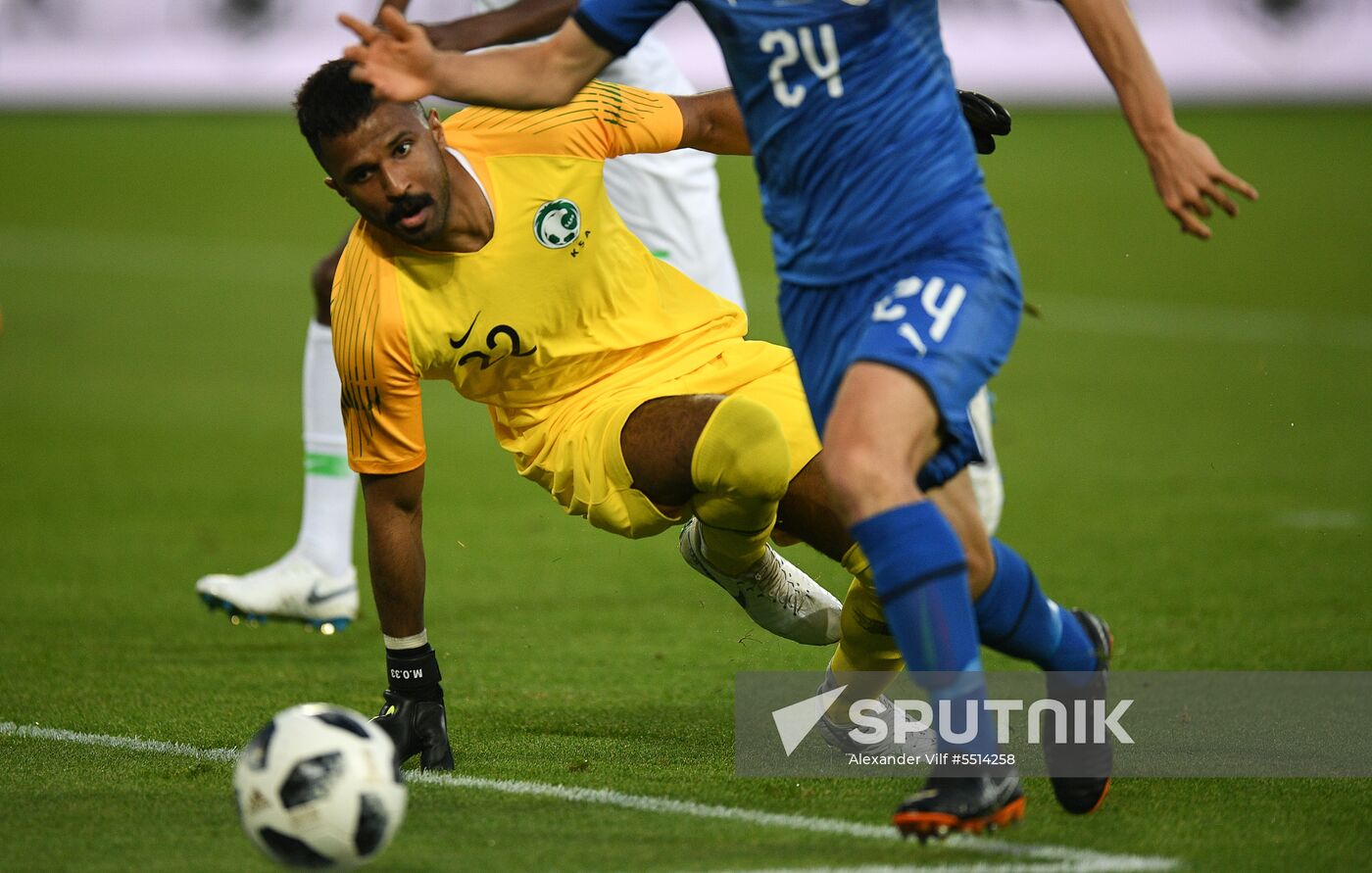 Football. Friendly match. Italy vs. Saudi Arabia