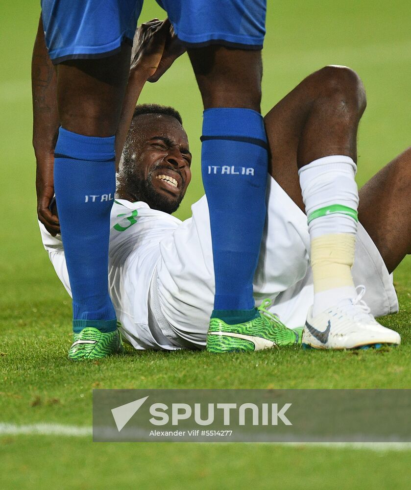 Football. Friendly match. Italy vs. Saudi Arabia