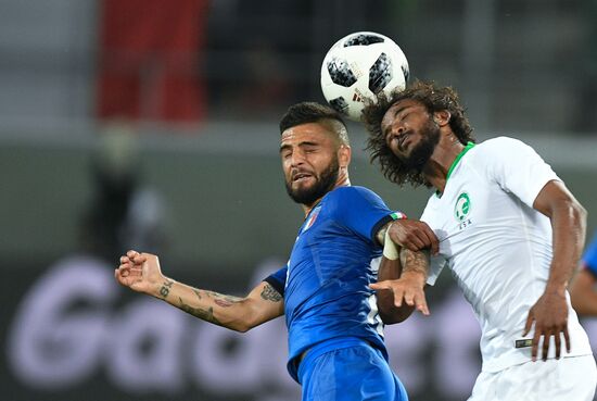 Football. Friendly match. Italy vs. Saudi Arabia