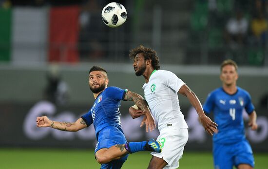 Football. Friendly match. Italy vs. Saudi Arabia