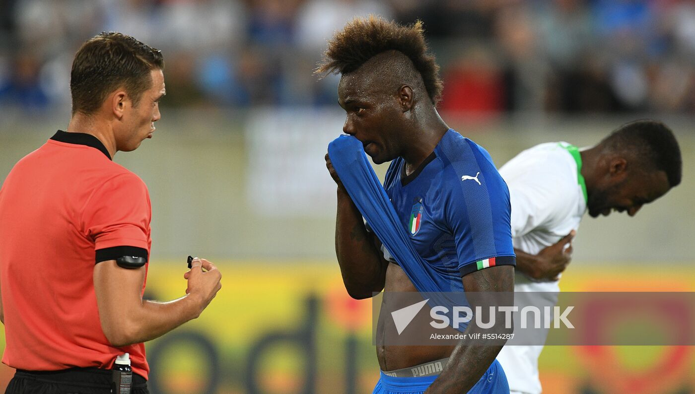 Football. Friendly match. Italy vs. Saudi Arabia