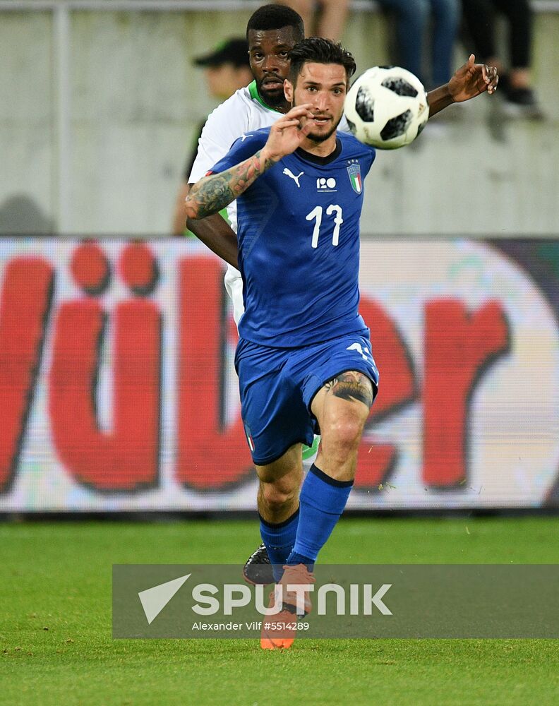Football. Friendly match. Italy vs. Saudi Arabia