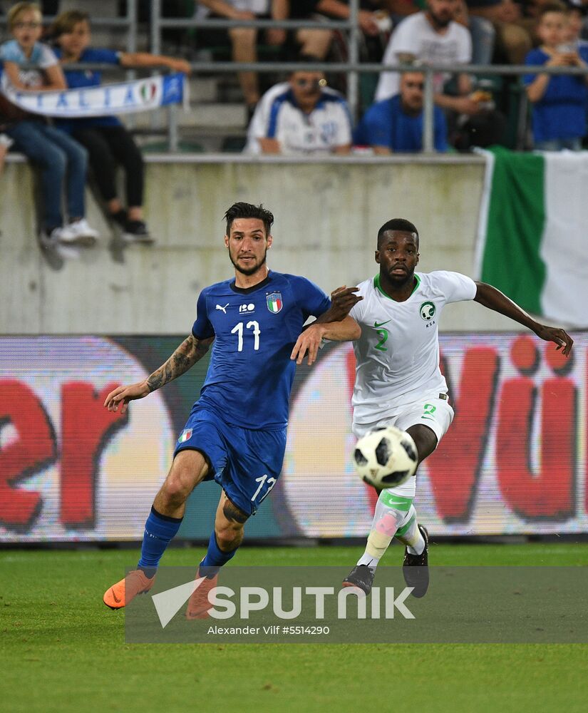 Football. Friendly match. Italy vs. Saudi Arabia