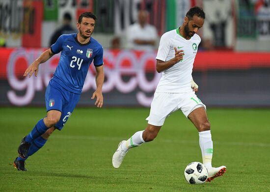 Football. Friendly match. Italy vs. Saudi Arabia