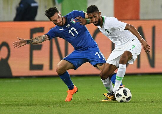 Football. Friendly match. Italy vs. Saudi Arabia
