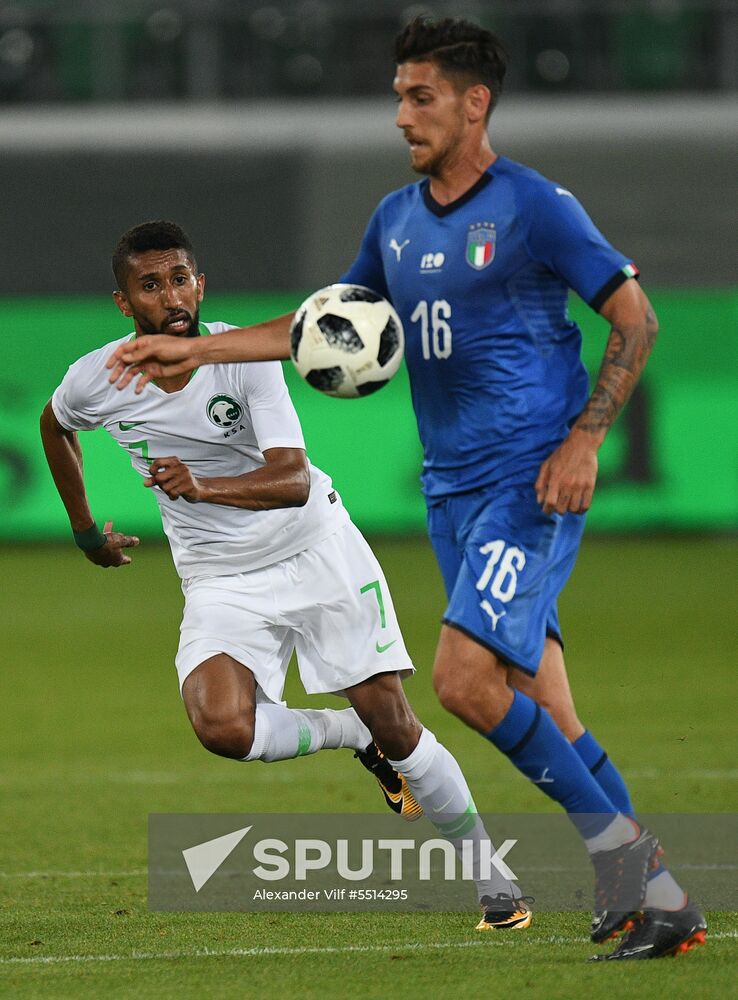Football. Friendly match. Italy vs. Saudi Arabia