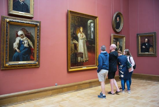 Ilya Repin hall at Tretyakov Gallery