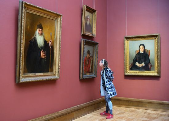 Ilya Repin hall at Tretyakov Gallery