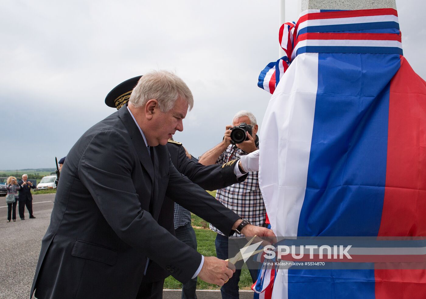 Unveiling of obelisk to Russian Expeditionary Force in France