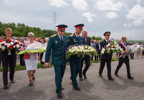 Unveiling of obelisk to Russian Expeditionary Force in France