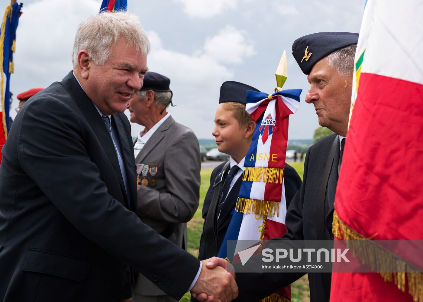 Unveiling of obelisk to Russian Expeditionary Force in France