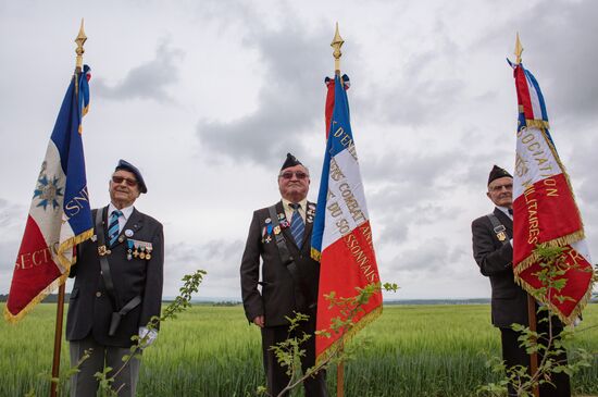 Unveiling of obelisk to Russian Expeditionary Force in France