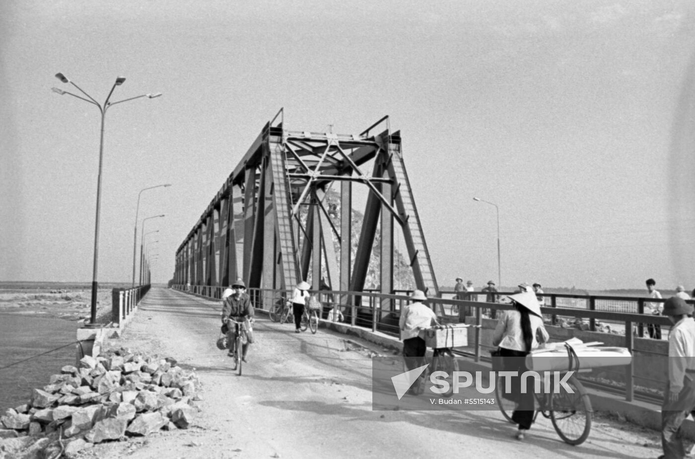 Ham Rong bridge in Vietnam
