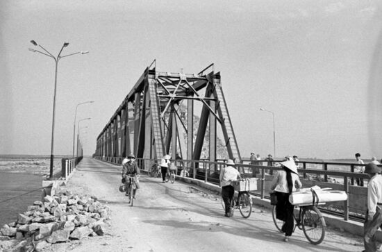 Ham Rong bridge in Vietnam