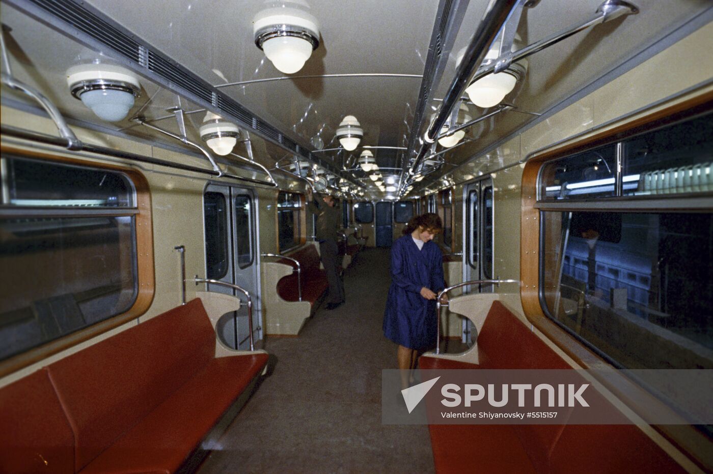Interior of new car for Prague Metro