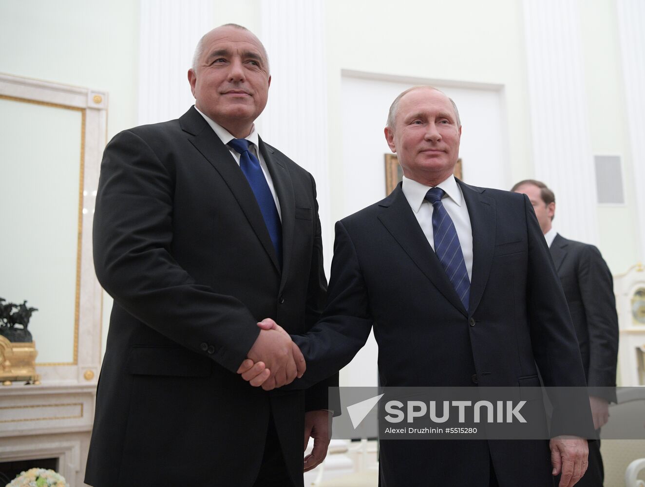 Russian President Vladimir Putin meets with Prime Minister of Bulgaria Boyko Borisov