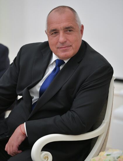 Russian President Vladimir Putin meets with Prime Minister of Bulgaria Boyko Borisov